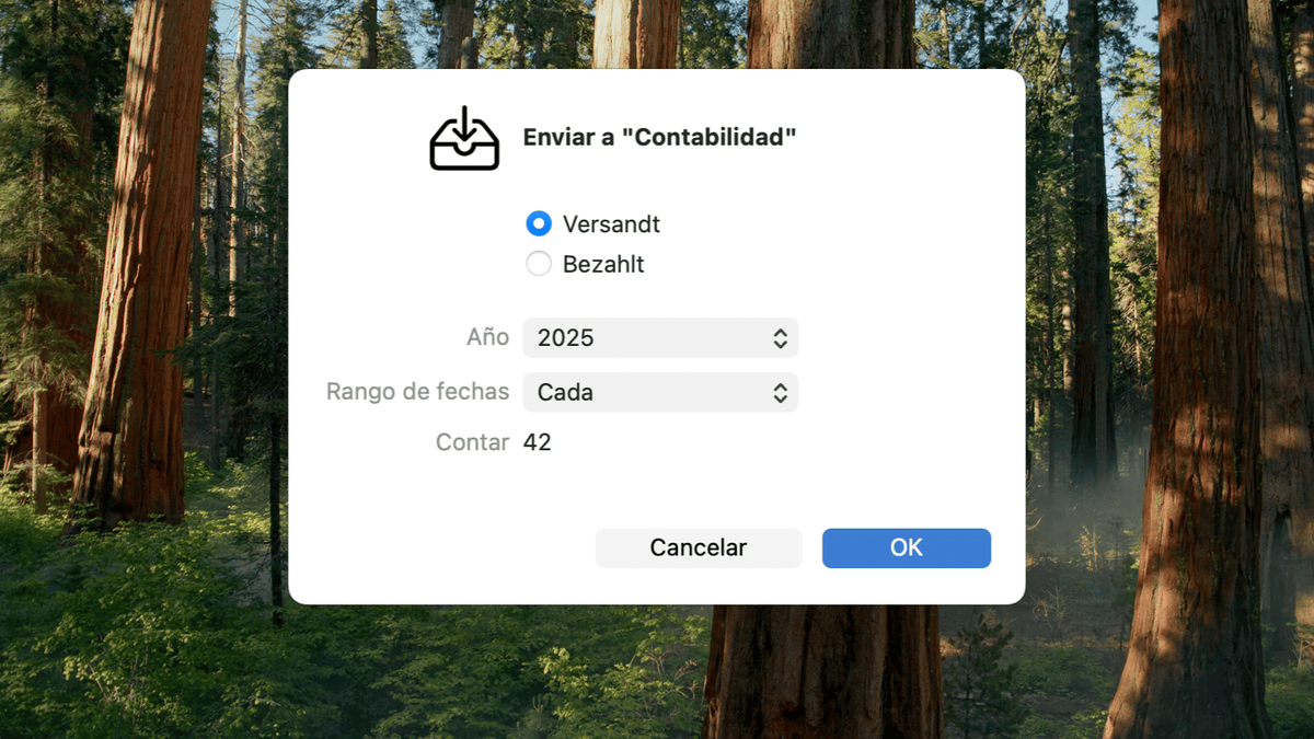 Enviar a contabilidad
